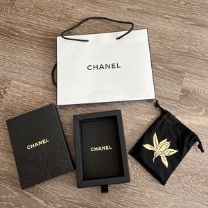 Authentic CHANEL Sublimage Pouch with Drawer Holder and Chanel Bag